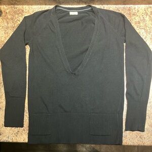 Black V-Neck Sweater